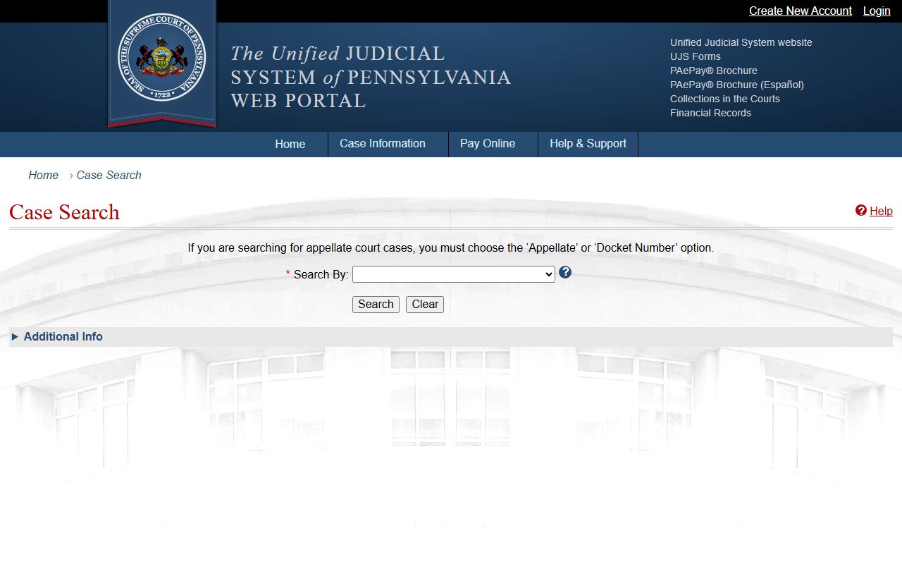 Columbia County court records after jail arrest UJS case search